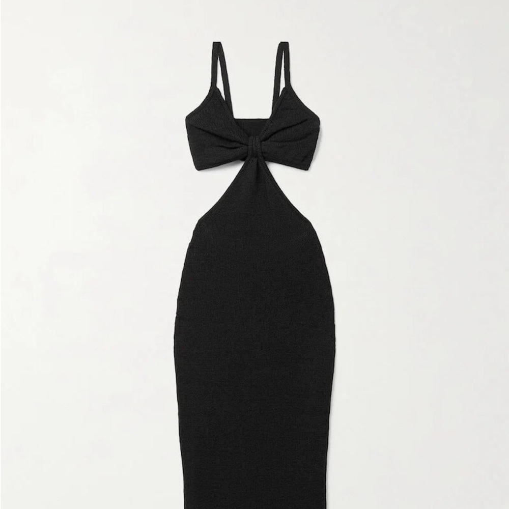 CULT GAIA SERITA KNIT DRESS IN BLACK - XS